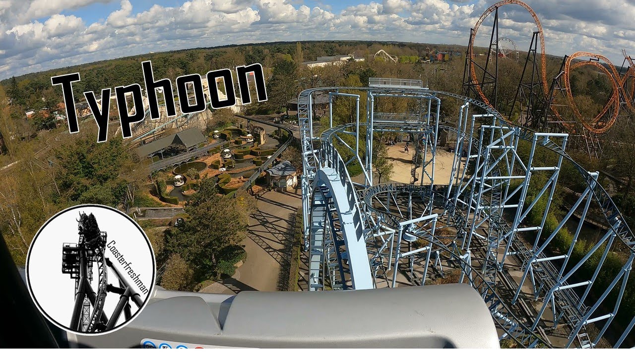 Typhoon - Bobbejaanland | 4K 60FPS onride 09/04/2022