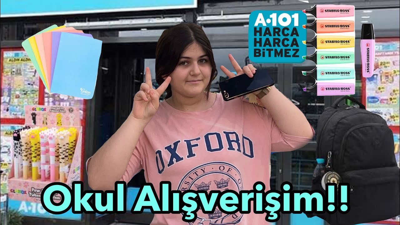 OKUL ALIŞVERİŞİM!!(Bim diye gittik A101&rsquo;den &ccedil;ıktık!)