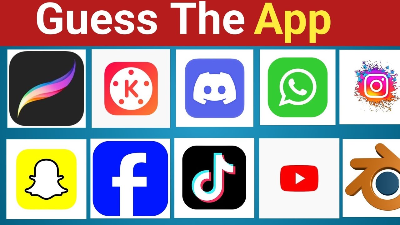 Guess The App By It's Logo || Easy,Midium,Hard,Impossible 