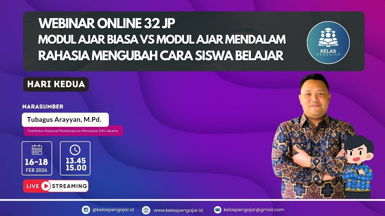 Pertemuan Kedua Webinar Modul Ajar Biasa vs Modul Ajar Mendalam Rahasia Mengubah Cara Siswa Belajar