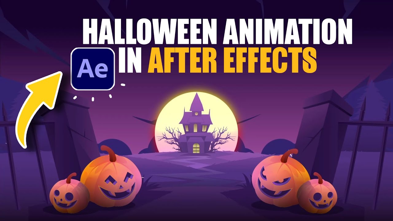 Halloween 2D Animation in After Effects Tutorials