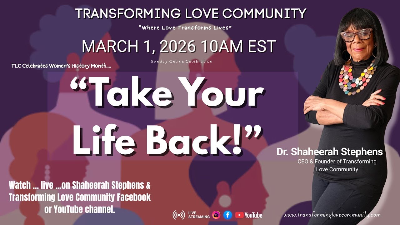TAKE YOUR LIFE BACK w/ Dr. Shaheerah Stephens