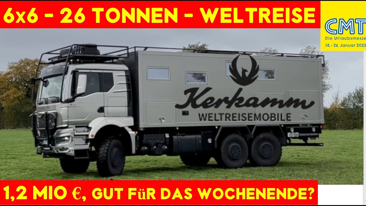 Monster 😳 f&uuml;r&rsquo;s Wochenende 😳 KERKAMM 26 to. 6x6, MAN TGS, 1,2 Mio &euro;