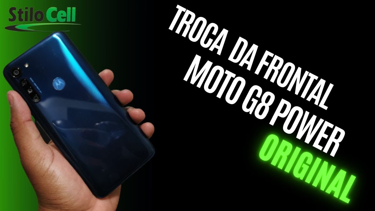 Moto G8 Power troca do frontal com aro ORIGINAL