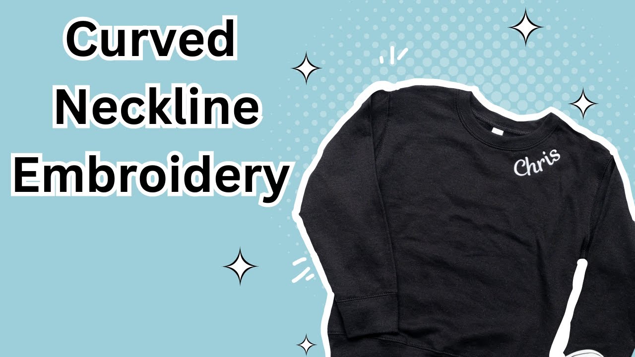 How To Make Curved Neckline Embroidery On Single Needle Machine