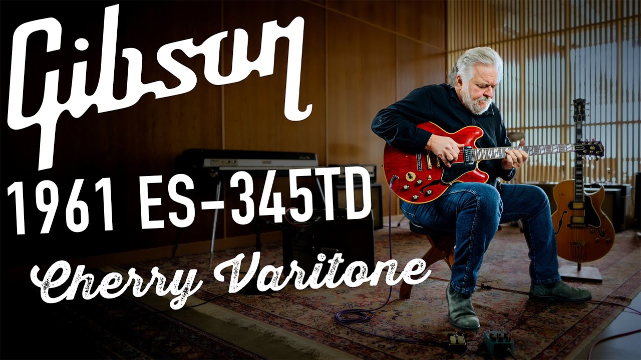 1961 Gibson ES-345TD Cherry Varitone # 24093 | The Music Emporium