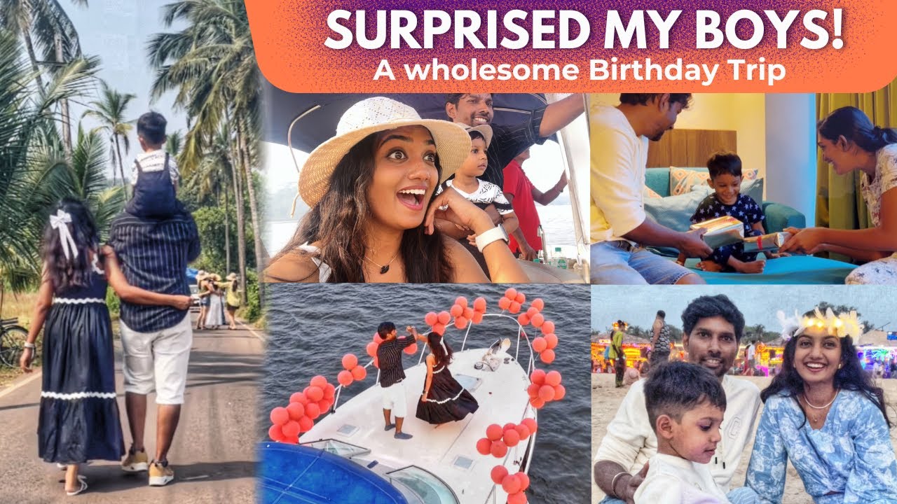 தமிழில்: Surprised HIM Like never before🥰| He got Emotional🥹| Finally we made it to GOA🏖️ #tripvlog