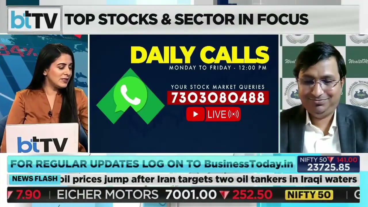 Kranthi Bathini views on Indian Markets on Business Today's BtTv shared with Sakshi Batra 