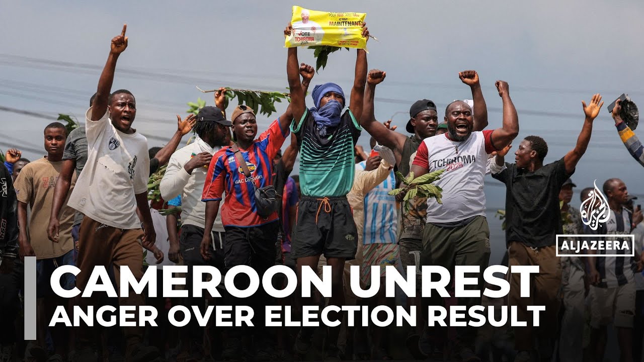 Protests sweep Cameroon after 92-year-old Paul Biya wins eighth term
