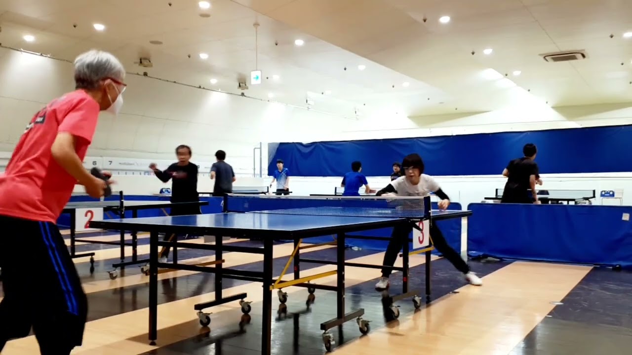 2022.2.11 三宅さん中田さん 粒高練習