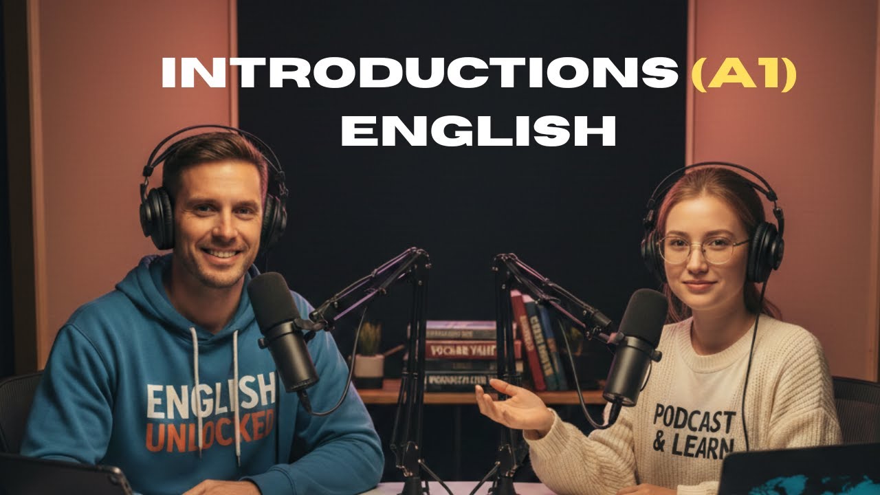 English Listening Practice – Introductions & Where You’re From (A1–A2 Podcast)