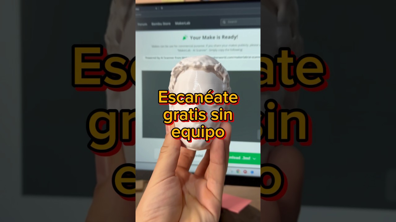 C&oacute;mo escanearte gratis en 3D y sin necesidad de equipo - inteligencia artificial para impresi&oacute;n 3D