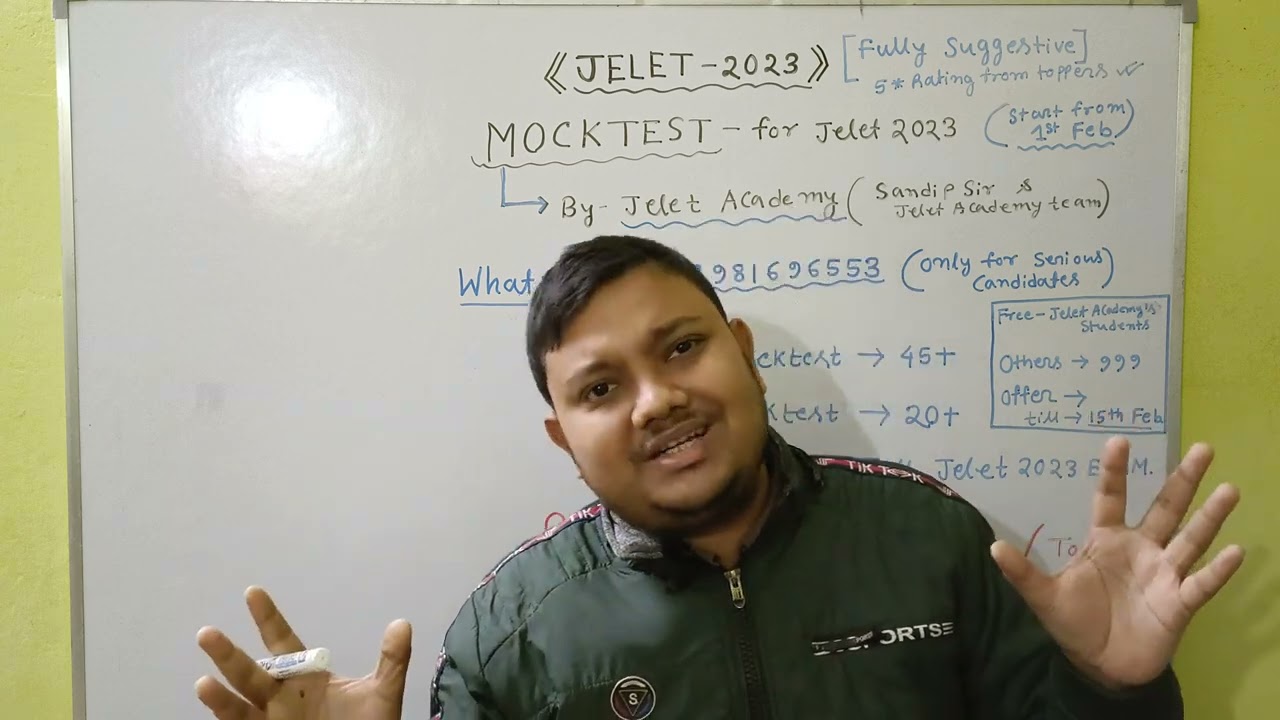 Jelet 2023 mocktest | jelet mocktest by jelet academy | jelet test series for jelet 2023 | JELET