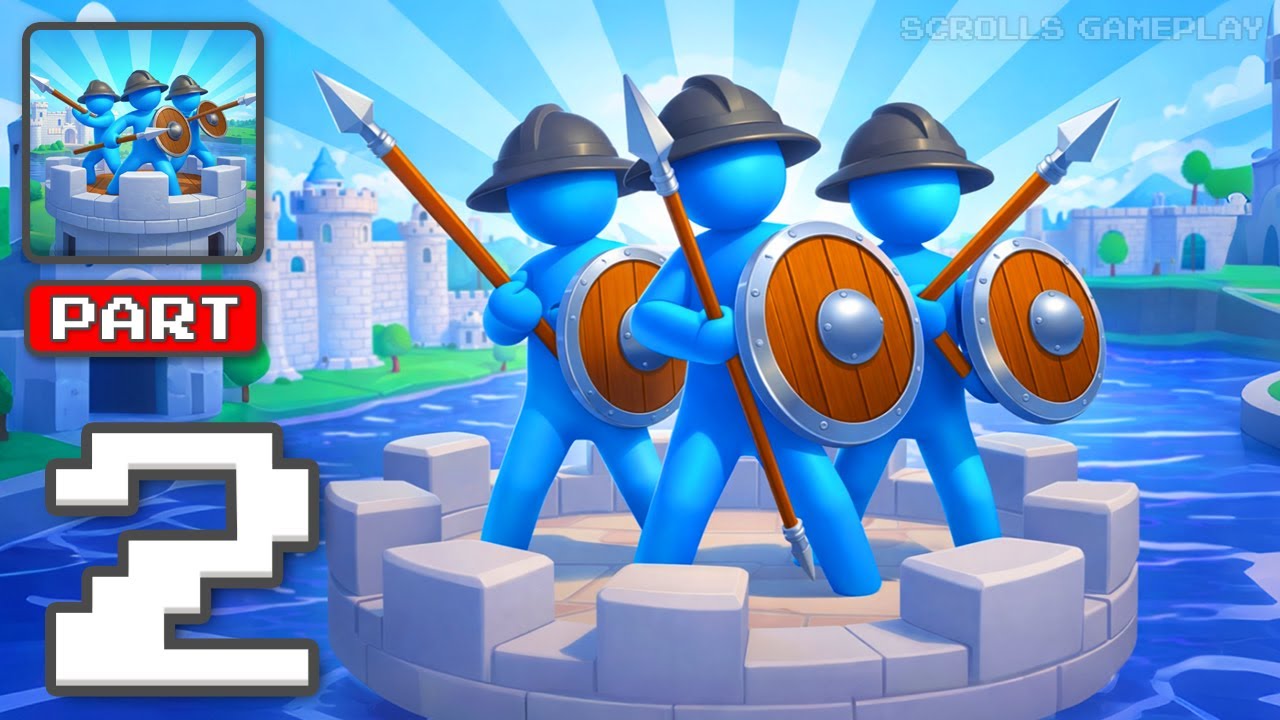 Archery Bastions: Castle War - Gameplay Walkthrough Part 2 - Defend Castles (iOS, Android)