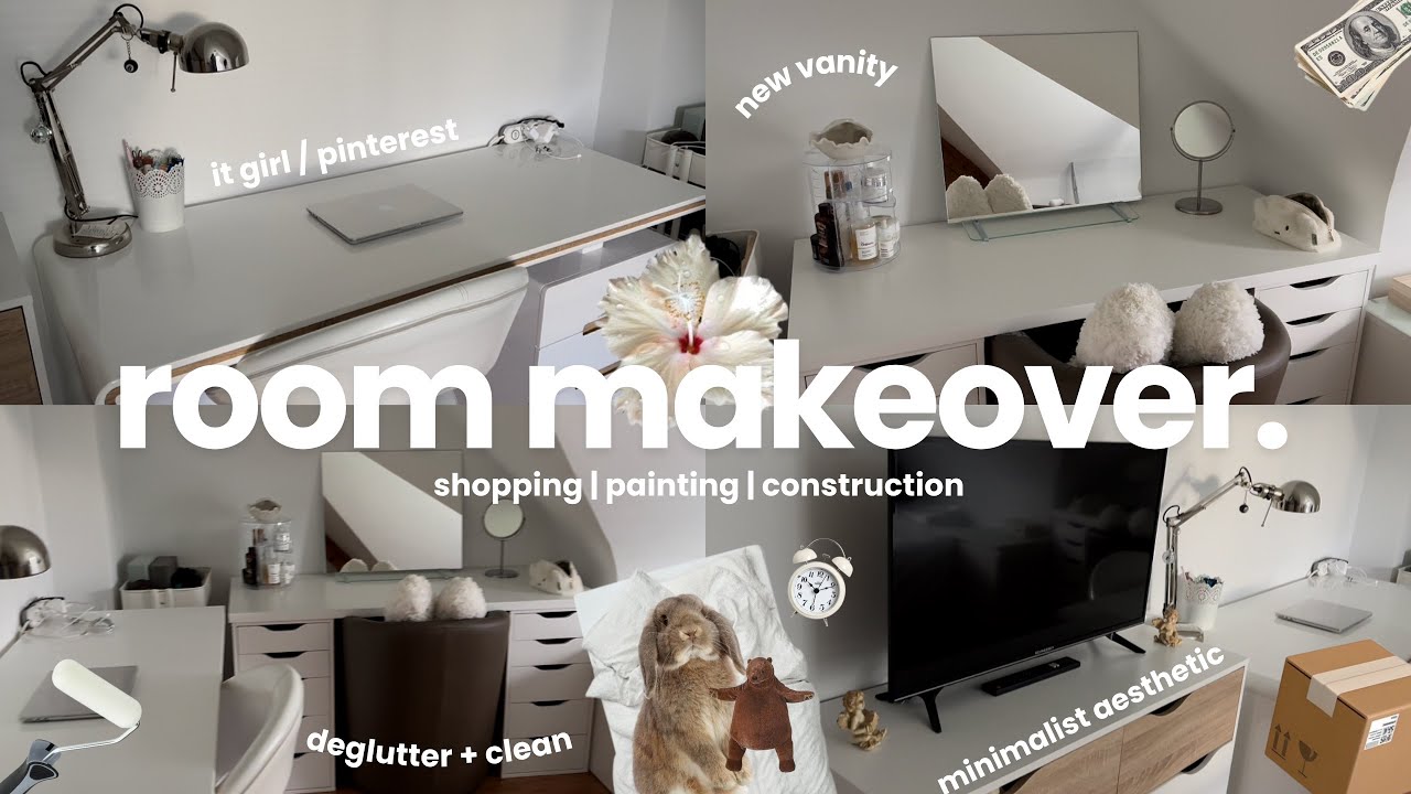 PINTEREST ROOM MAKEOVER 📦 | huge transformation, shopping, unboxing + tour