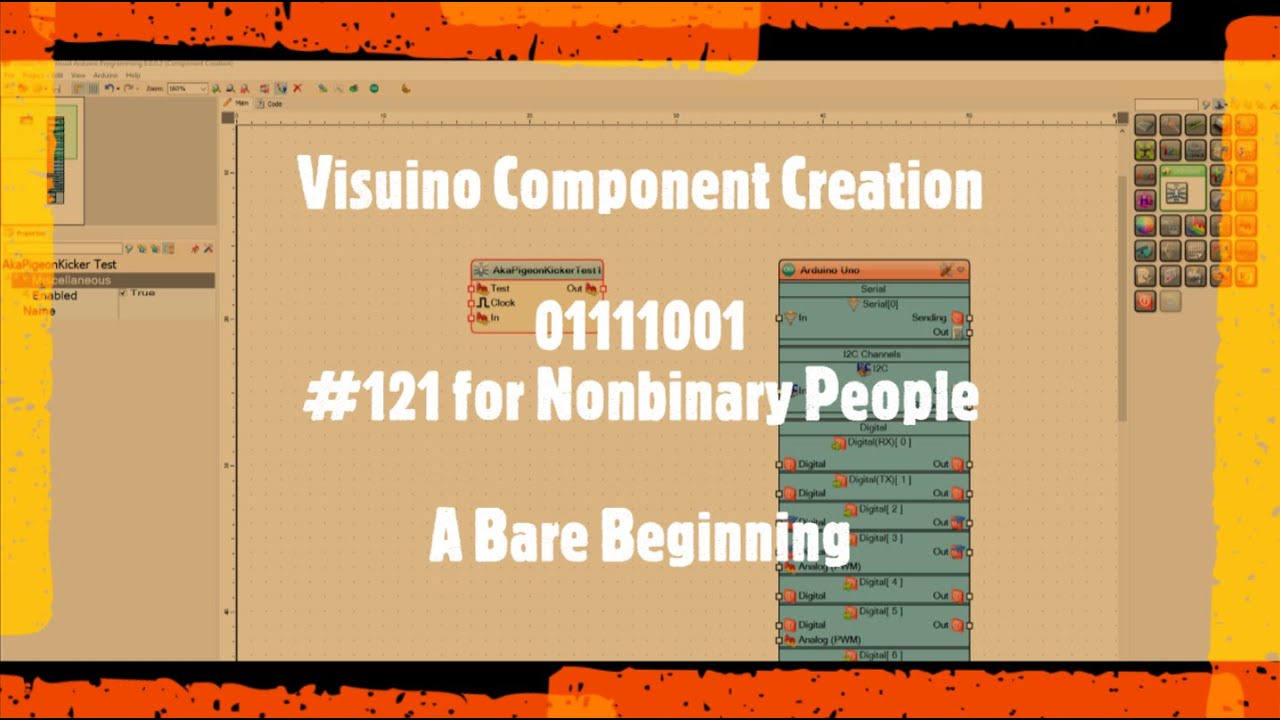 #Visuino #Component #Creation #guide 121 - 01111001 - A Bare Beginning