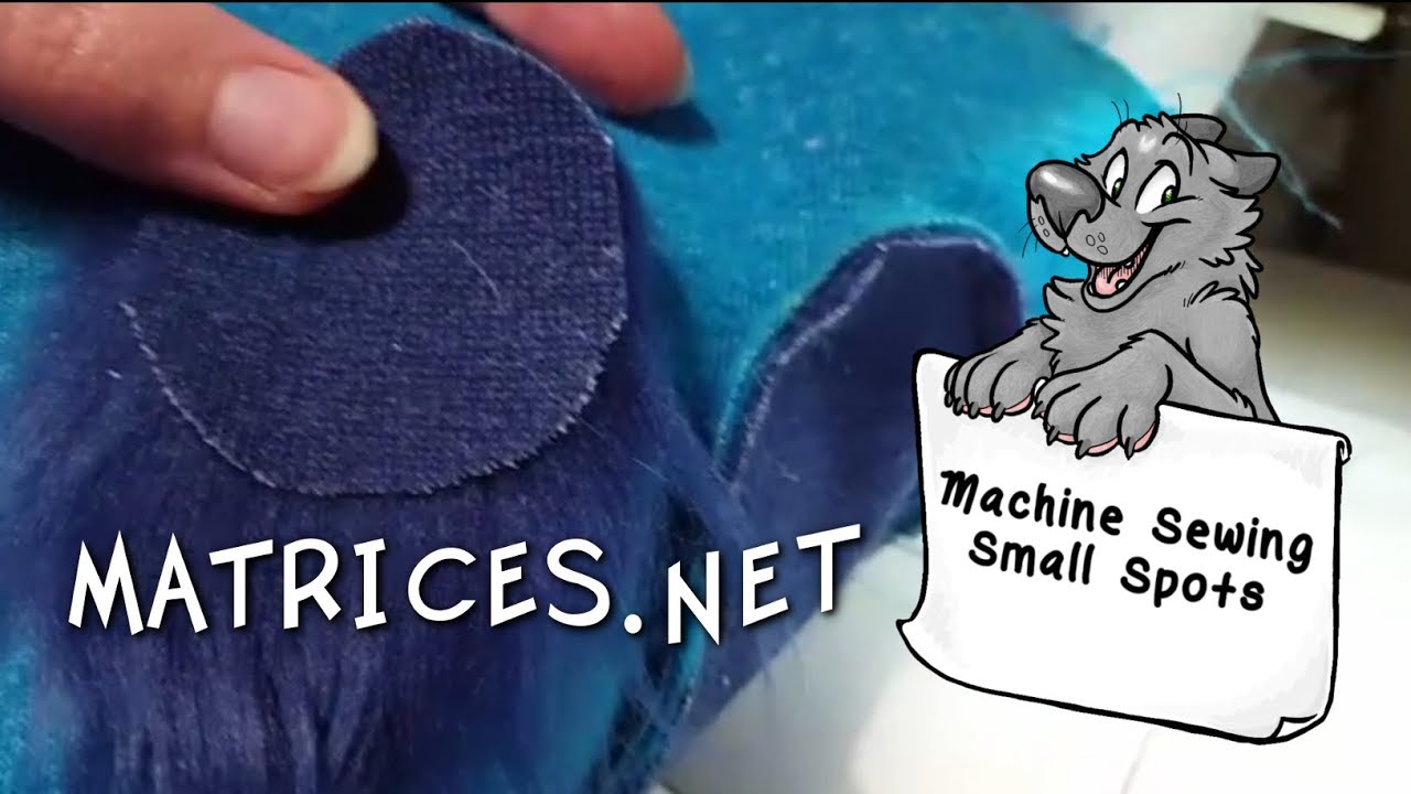 Machine Sewing Small Spots in Faux Fur