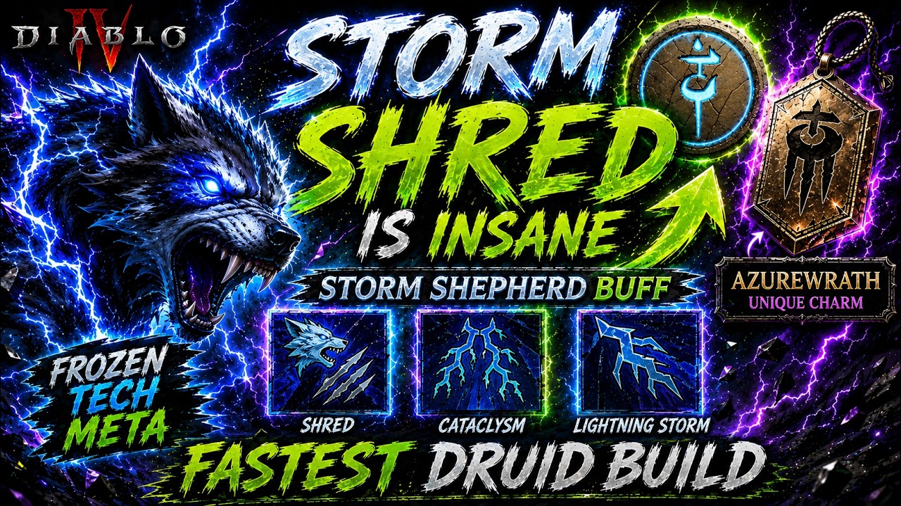 The BEST AND MOST FUN BUILD I PLAYED - STORM SHEPERD IS CRAZY - Diablo 4 Lord Of Hatred