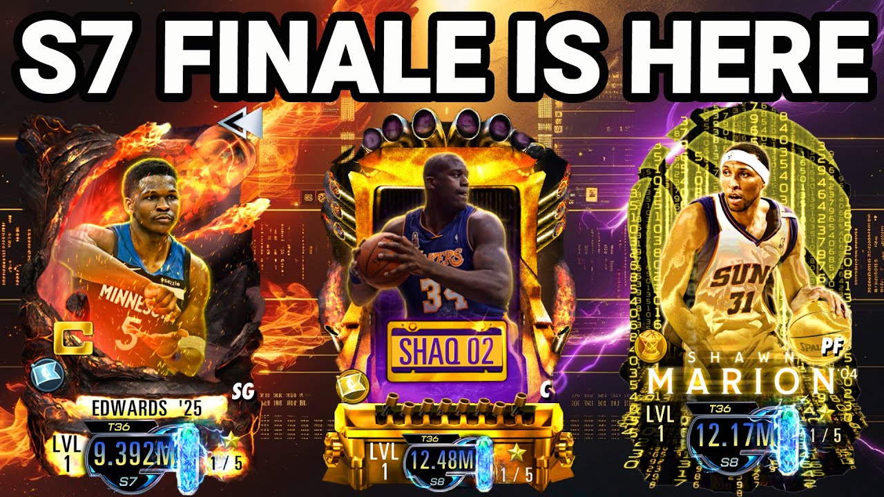 NBA 2K Mobile: финал 7-го сезона и открытие архивного набора! (Энтони Эдвардс, 8-й сезон Шак и Шо...