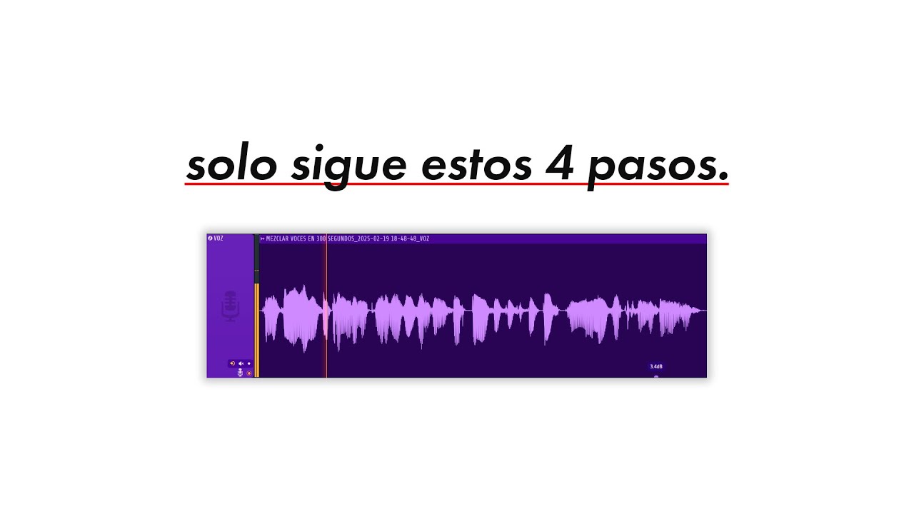 como mezclar voces en 236 segundos