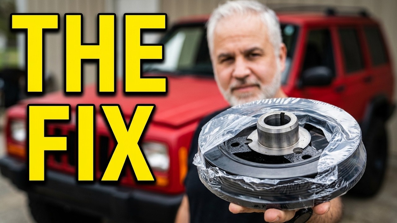 Как заменить Harmonic Balancer Jeep 4.0 #jeepxj