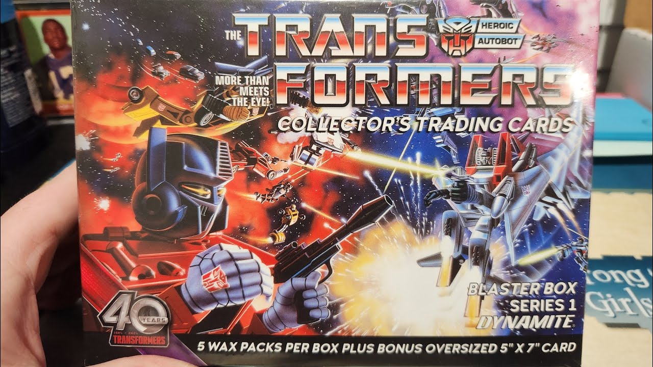 Transformers 40th Anniversary Trading Cards 5-Pack Blaster Box (Dynamite)