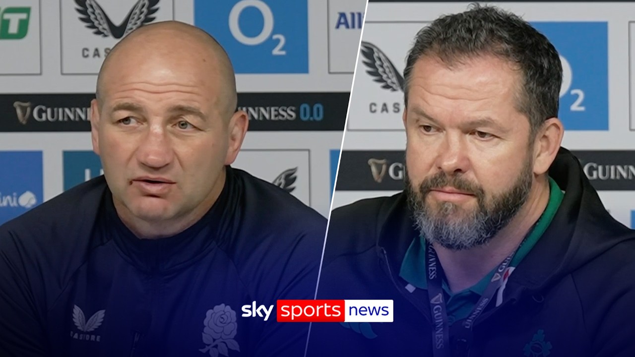 Steve Borthwick and Andy Farrell react to England 21-42 Ireland in the Six Nations