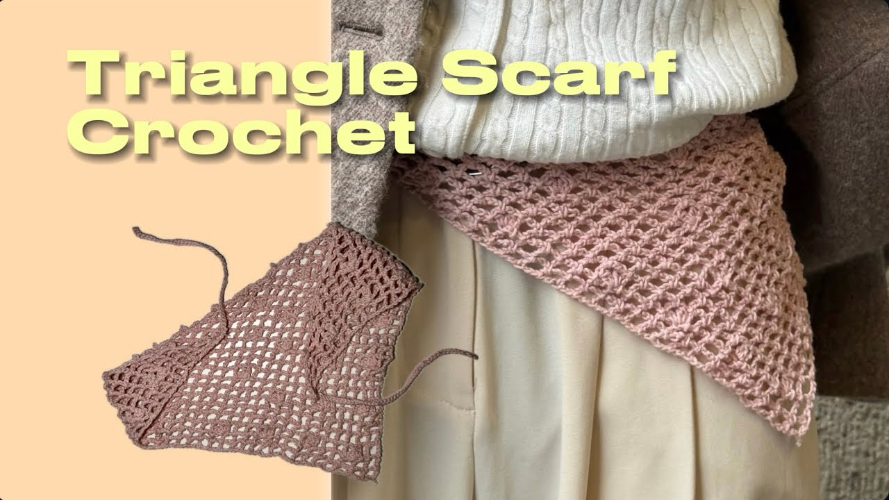 Crochet Bandana häkeln für Anfänger | Einfaches Triangle Scarf Tutorial