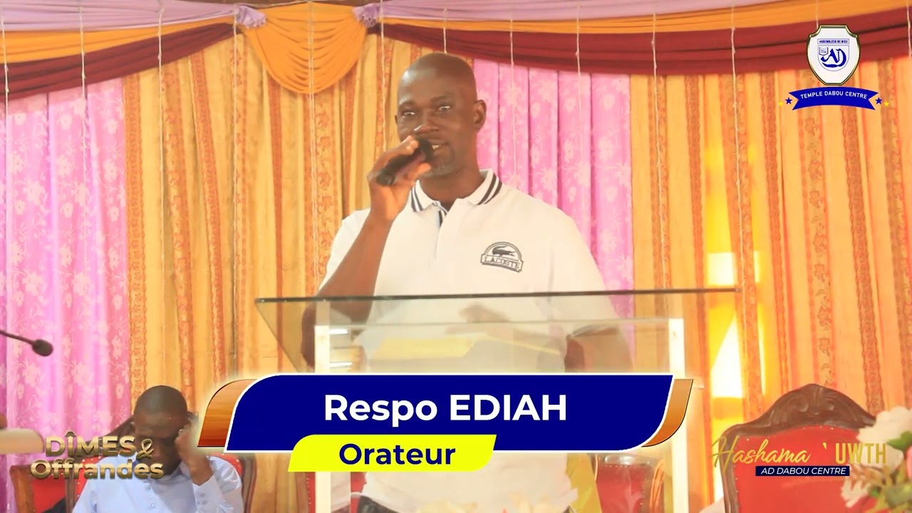 Dimes et Offrandes avec le Responsable EDIAH