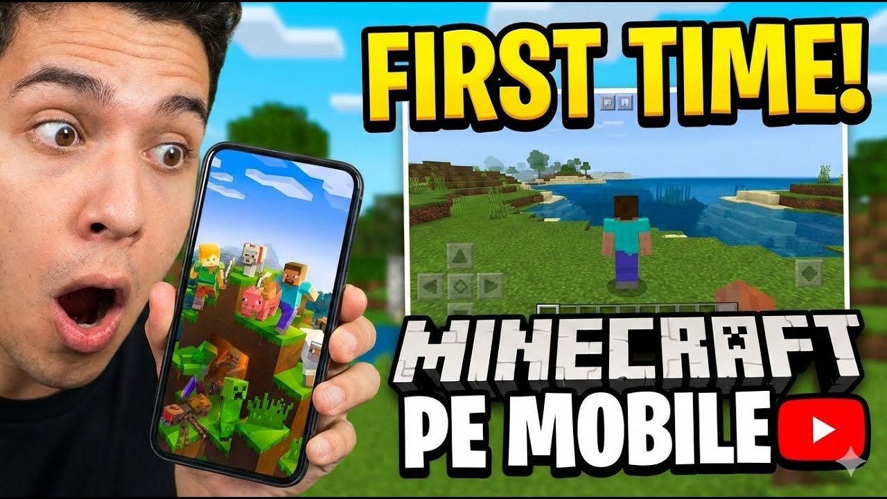 FIRST TIME PLAYING MINECRAFT POCKET EDITION LIVE ⭕
