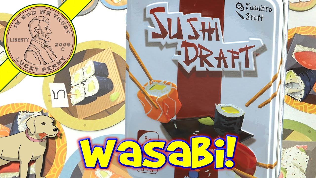 How To Play The Game Sushi Draft Pick Your Favorite Sushi And Eat! - Blue Orange Games