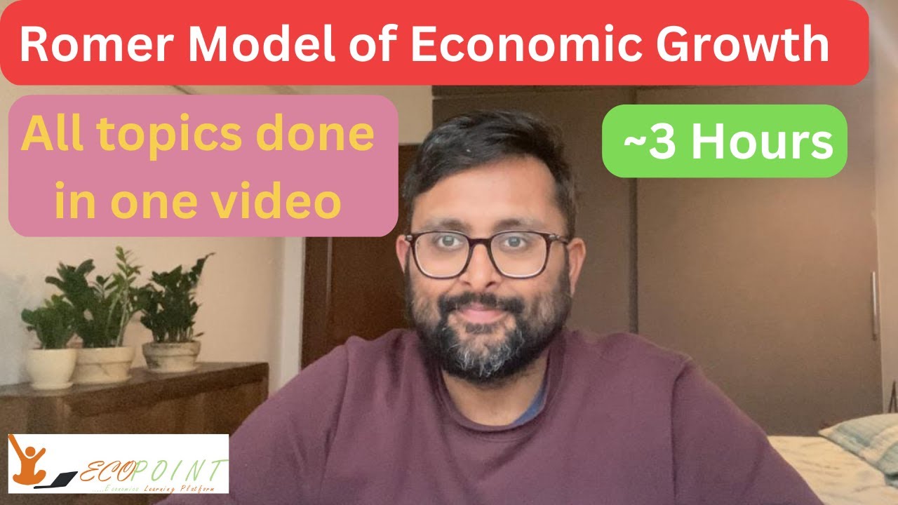 The Romer Model of Endogenous Growth | Romer Equation | IIT JAM Economics | UGC NET Economics |