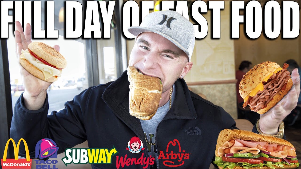 FAST FOOD FULL DAY OF EATING | IIFYM Bulking Diet