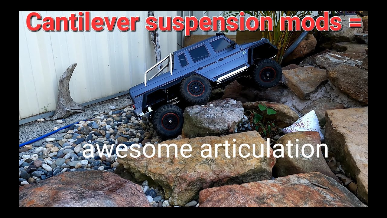 Traxxas TRX6 Cantilever suspension Details