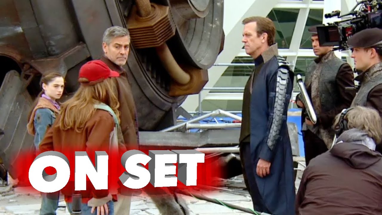 Tomorrowland: Behind the Scenes Movie Broll 1- George Clooney, Britt Robertson | ScreenSlam
