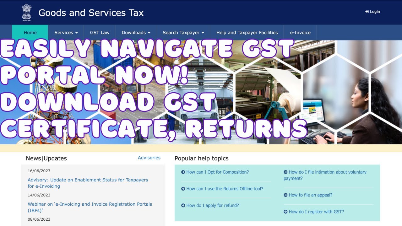 How to Download GST Certificate, GSTR 1, GSTR 3B, GSTR 2 from GST Portal | Find My GST Number