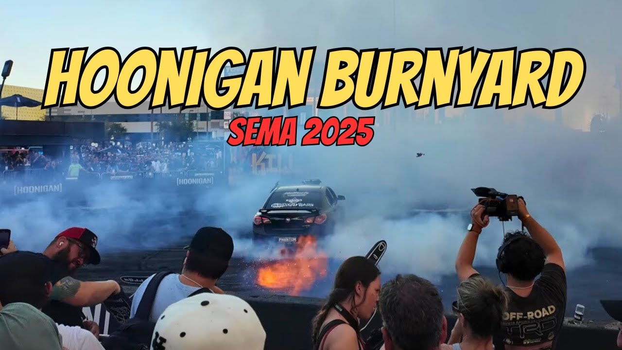 SEMA 2025 Day One + 20 Minutes of Burnouts in the Hoonigan Burn Yard