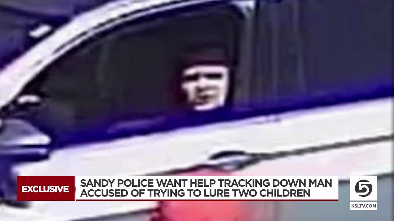 Sandy Police want help tracking down man accused of trying to lure two children