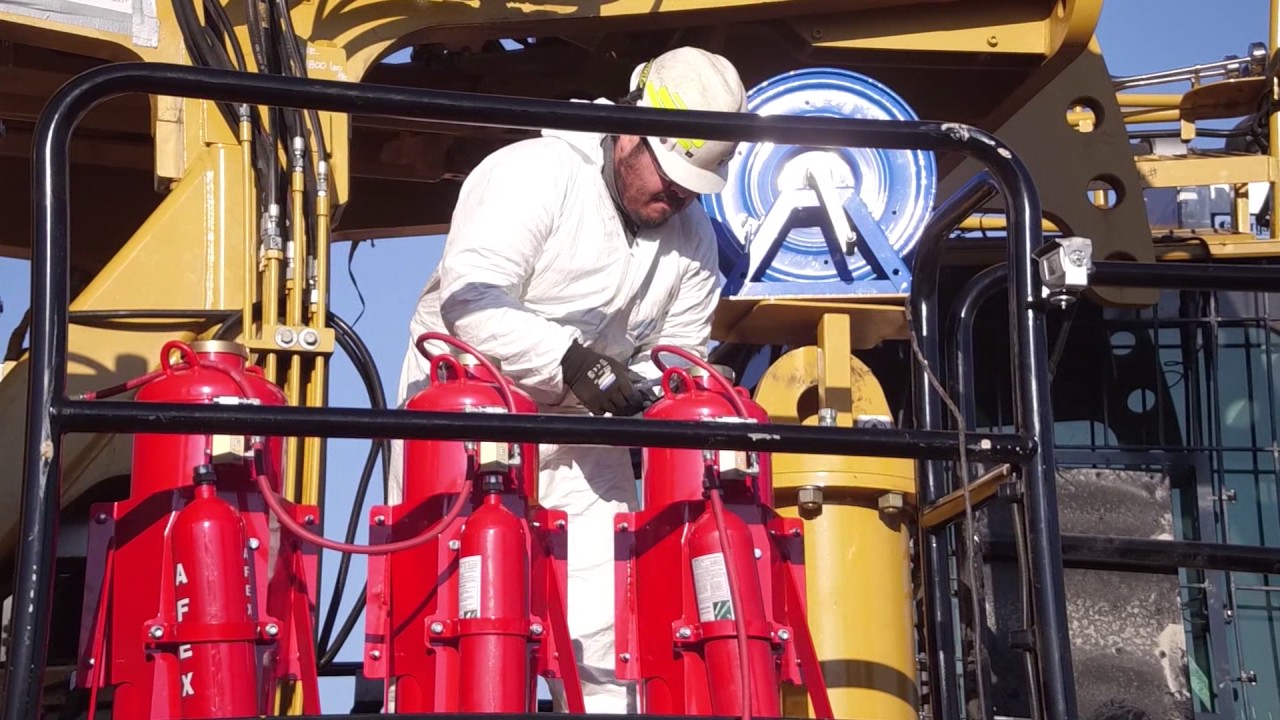 AFEX Fire Suppression System Installation on CAT MD6540