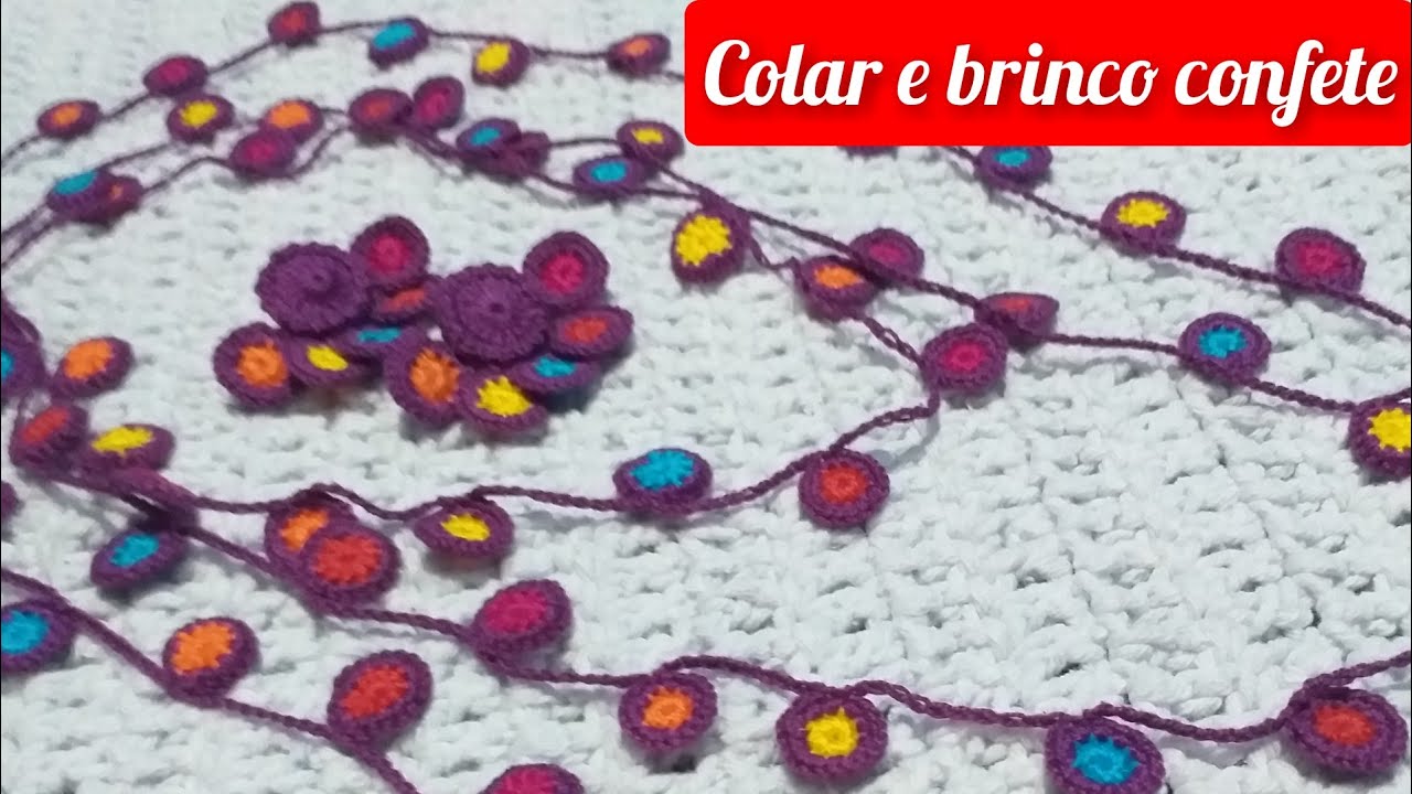 Легкое вязание крючком ожерелья и сережек #crochetearrings #marcialobocroche