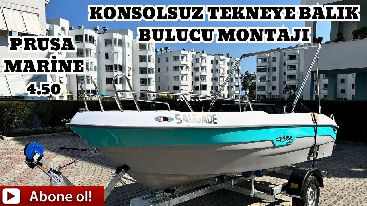 PRUSA MARİNE 4.50 İNCELEME | Garmin Striker Vivid 5CV Balık Bulucu Montajı