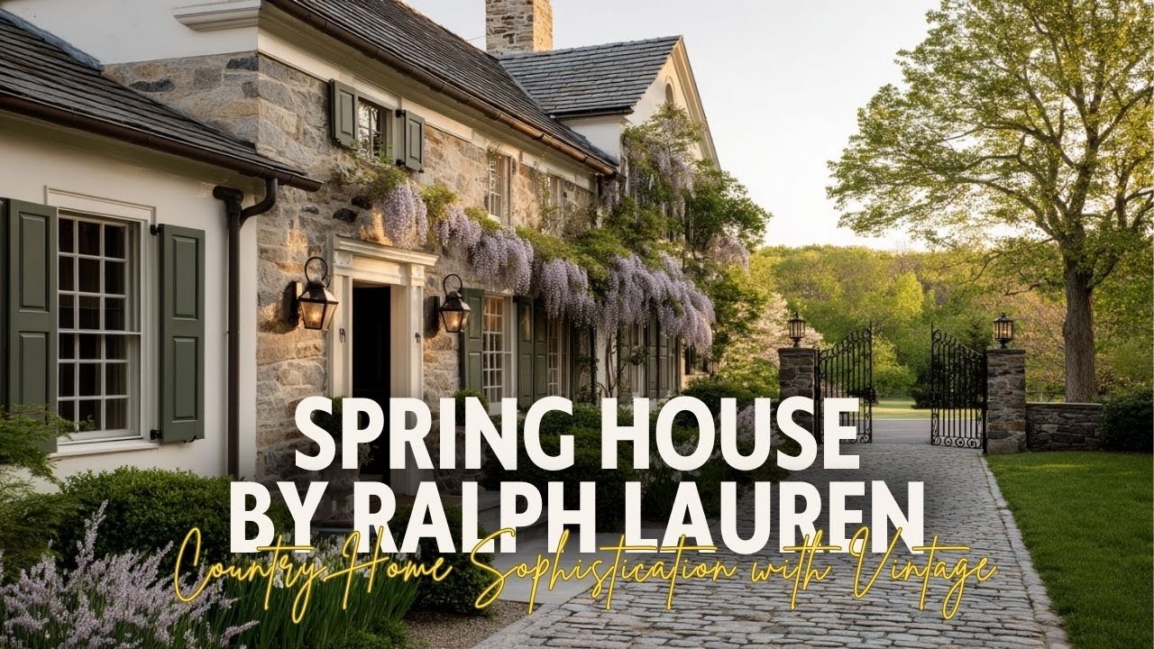 Timeless Spring House by Ralph Lauren Country Home Sophistication with Vintage Texture