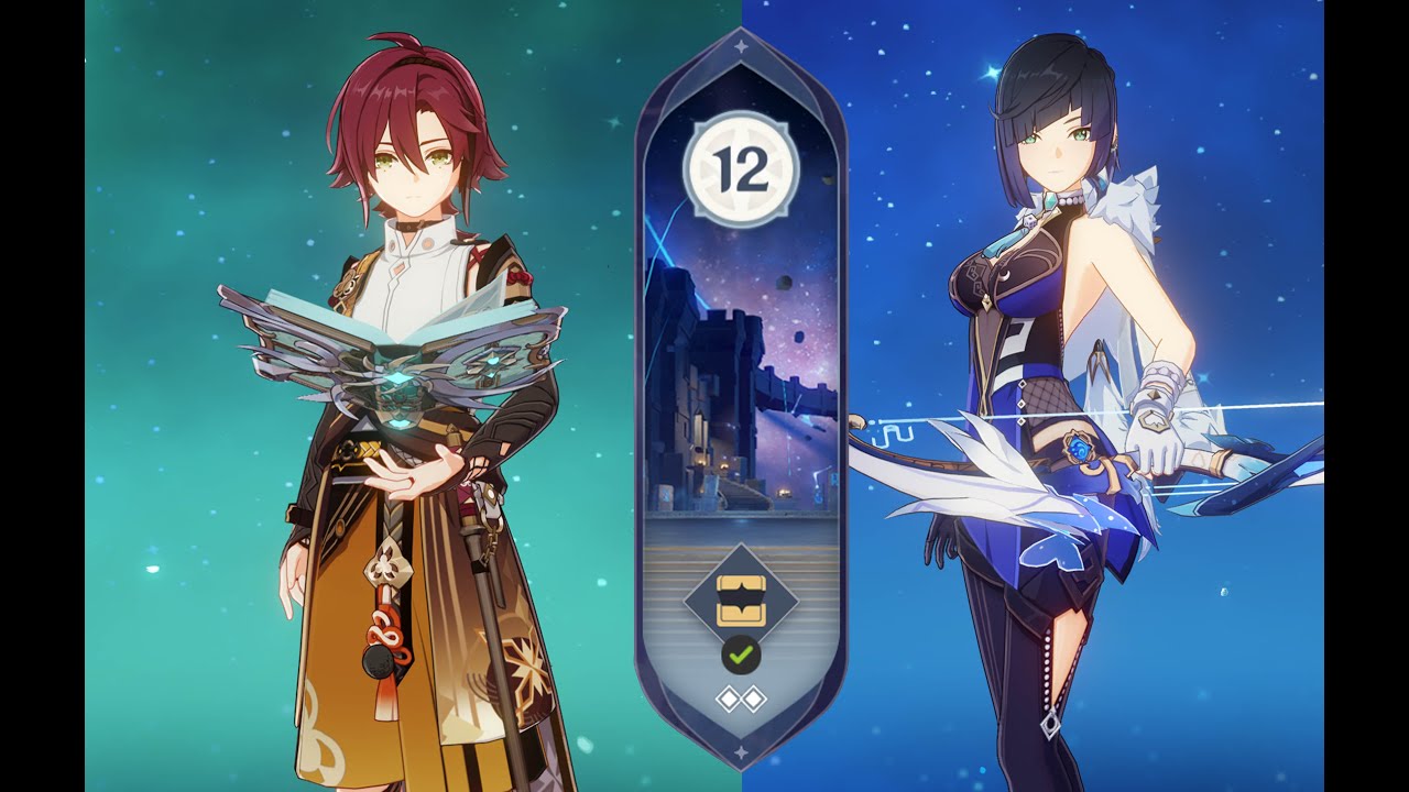 C6 Heizou Hyperbloom & C1 Yelan Sunfire | Spiral Abyss 3.7 - Floor 12 9 Stars