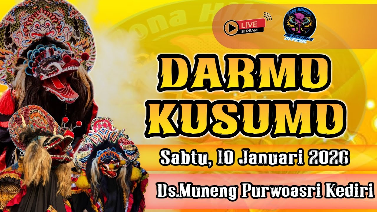 Live jaranan DARMO KUSUMO di Muneng Purwoasri Kediri