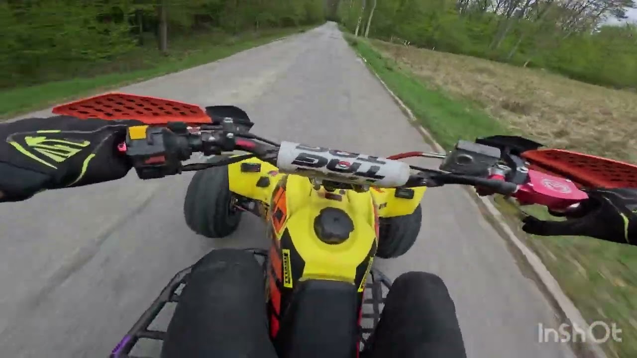Suzuki LTR 450 / full gaz , crash 
