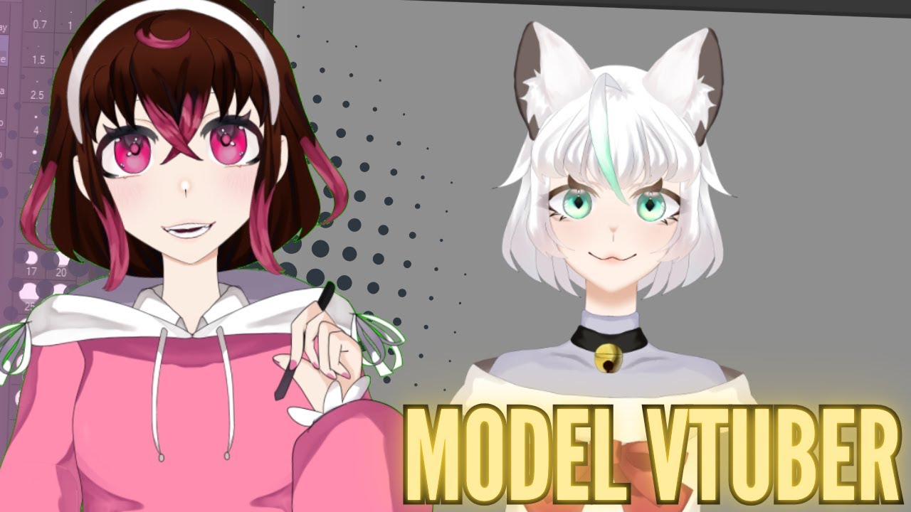 DESENHANDO um MODELO VTUBER!!
