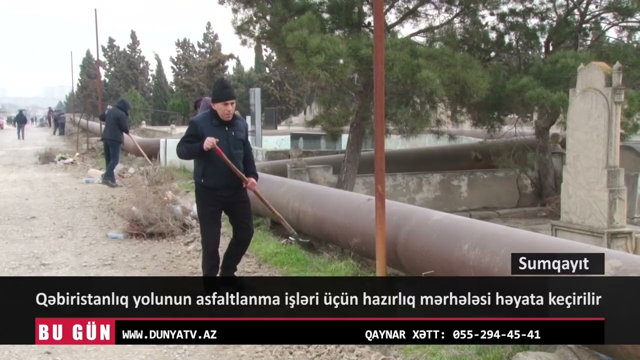 Qəbiristanlıq yolunun asfaltlanma işləri üçün hazırlıq mərhələsi həyata keçirilir