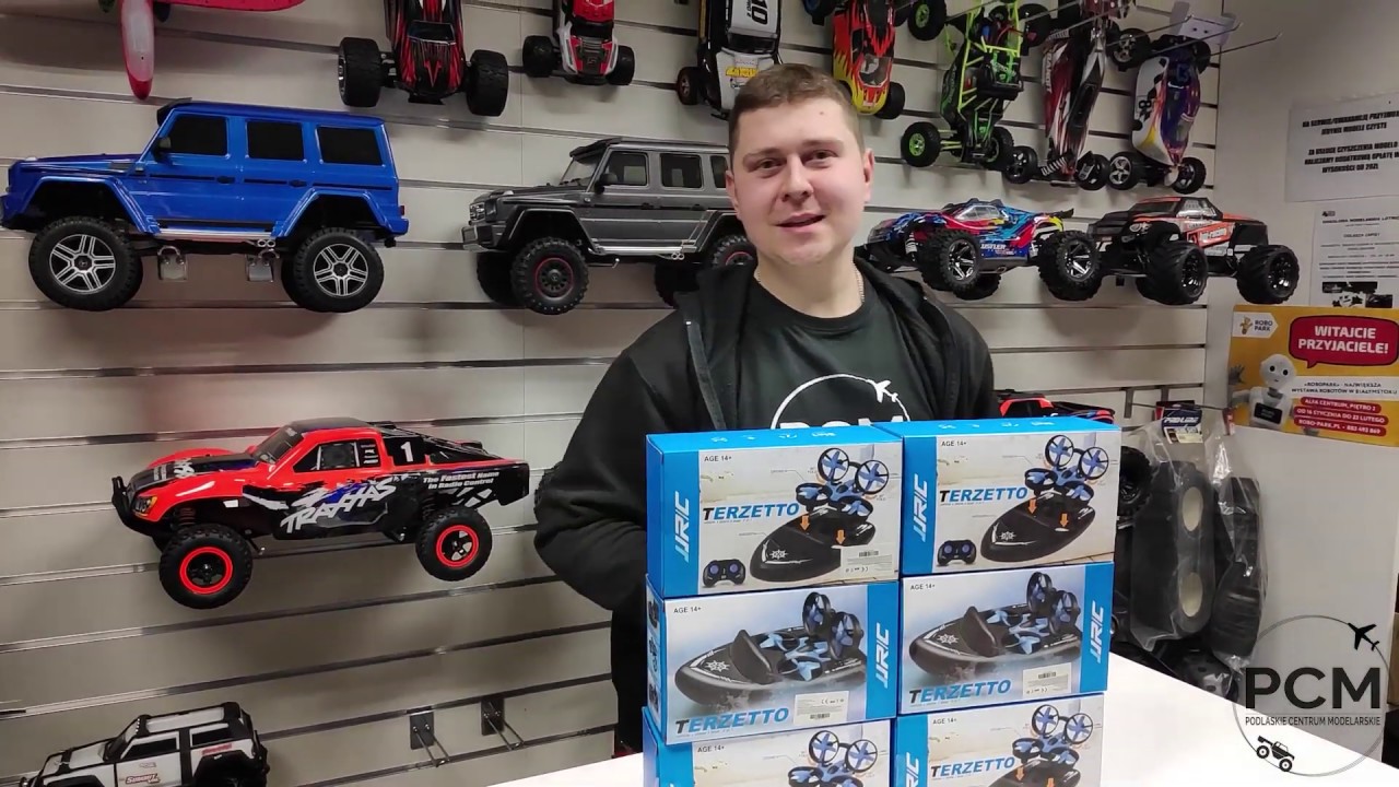 DRON RC 3w1 ZA 119ZŁ?! JJRC H36F Lata, Jeździ a nawet PŁYWA! Podlaskie Centrum Modelarskie
