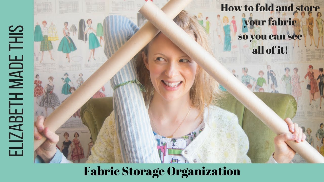 Fabric Storage Organization: how to fold and store your fabric so you can see all of it!