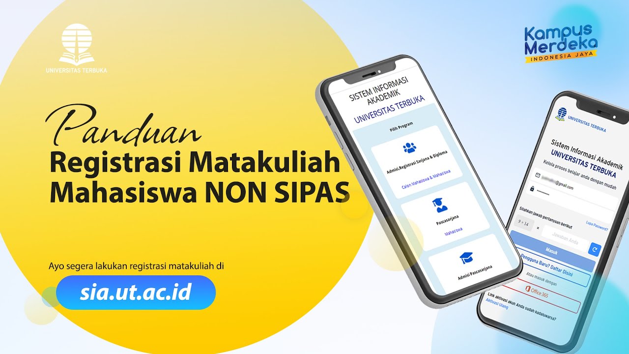 Panduan Registrasi Matakuliah Mahasiswa Non Sipas